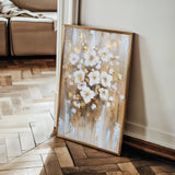 Floral 731 Canvas Art 18" x 24" / 45 x 60 cm / Black
