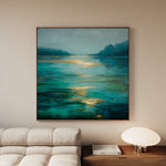 Abstract 732 Canvas Art 16" x 16" / 40 x 40 cm / Black