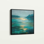 Abstract 732 Canvas Art 16" x 16" / 40 x 40 cm / Black