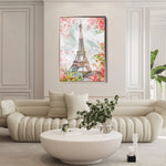 Floral 732 Canvas Art 18" x 24" / 45 x 60 cm / Black