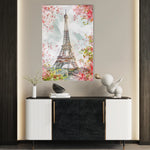 Floral 732 Canvas Art 18" x 24" / 45 x 60 cm / Black
