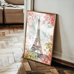 Floral 732 Canvas Art 60 x 40 cm / Black