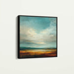 Abstract 733 Canvas Art 16" x 16" / 40 x 40 cm / Black