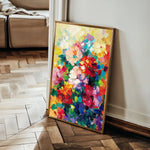 Floral 733 Canvas Art 18" x 24" / 45 x 60 cm / Black