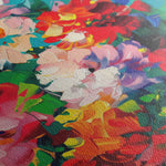 Floral 733 Canvas Art 18" x 24" / 45 x 60 cm / Black