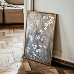 Floral 734 Canvas Art 18" x 24" / 45 x 60 cm / Black