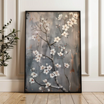 Floral 734 Canvas Art 60 x 40 cm / Black