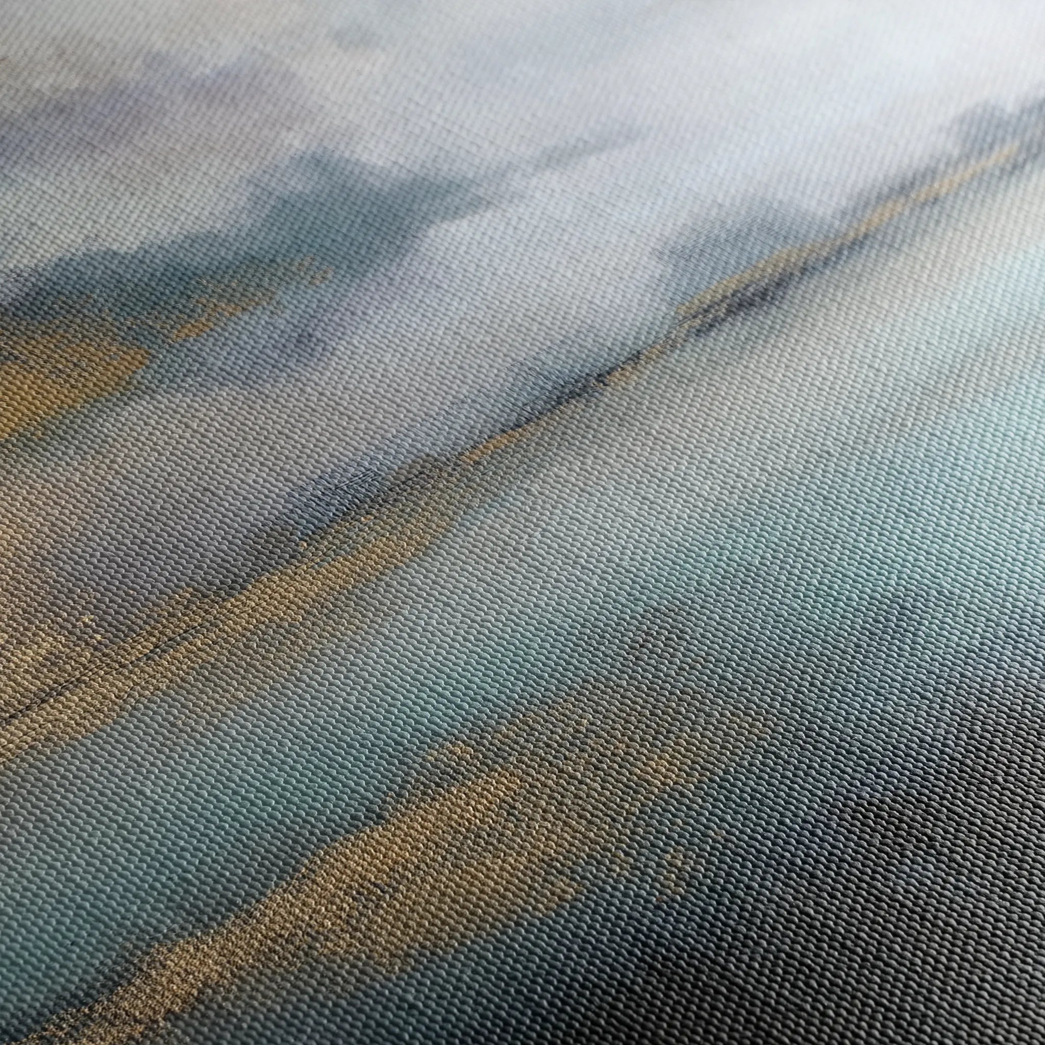 Abstract 735 Canvas Art 16" x 16" / 40 x 40 cm / Black