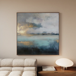 Abstract 735 Canvas Art 60 x 60 cm / Black