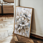 Floral 735 Canvas Art 18" x 24" / 45 x 60 cm / Black