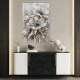 Floral 735 Canvas Art 18" x 24" / 45 x 60 cm / Black