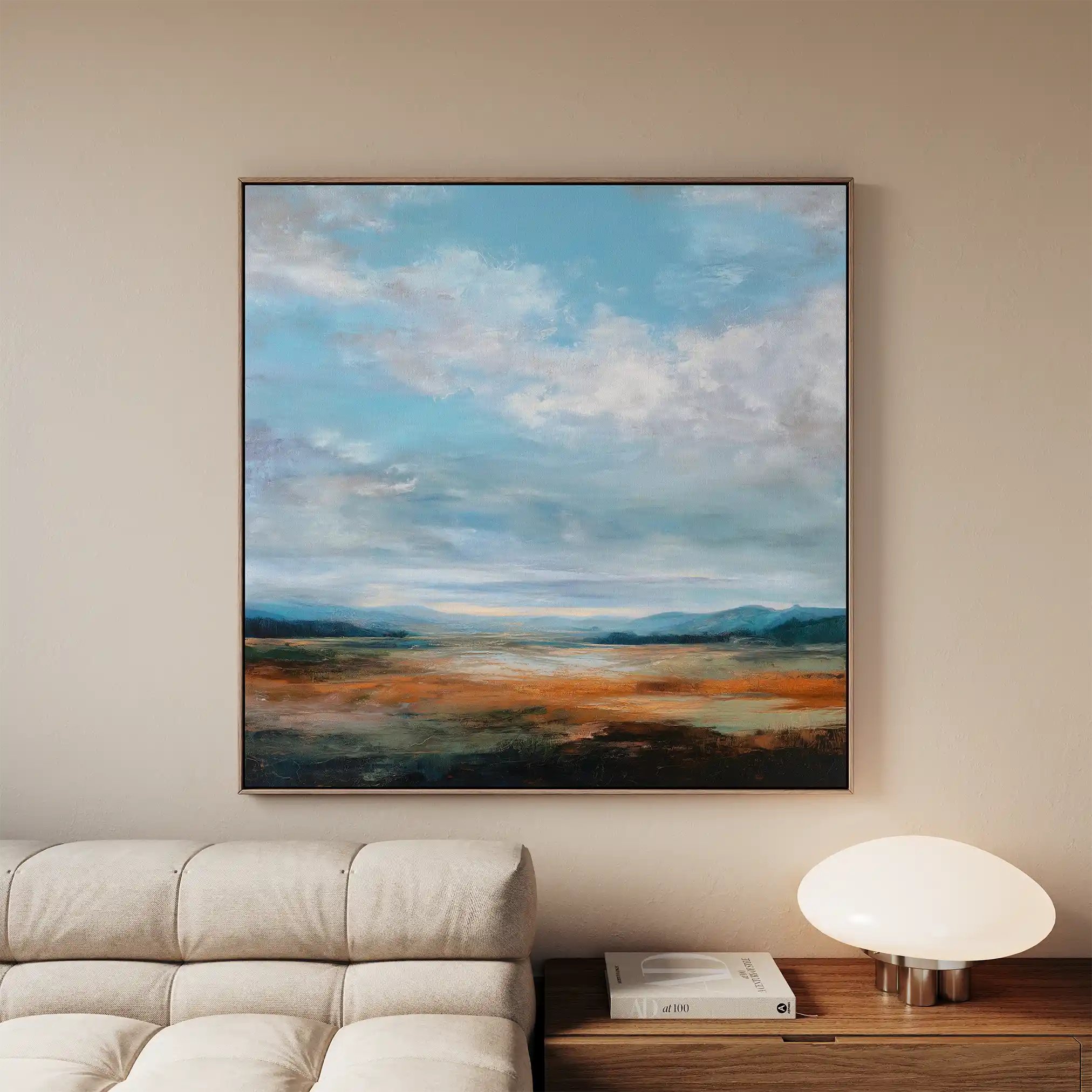 Abstract 736 Canvas Art 16" x 16" / 40 x 40 cm / Black