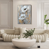 Floral 736 Canvas Art 18" x 24" / 45 x 60 cm / Black