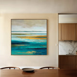 Abstract 737 Canvas Art 16" x 16" / 40 x 40 cm / Black