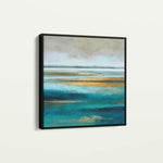 Abstract 737 Canvas Art 16" x 16" / 40 x 40 cm / Black