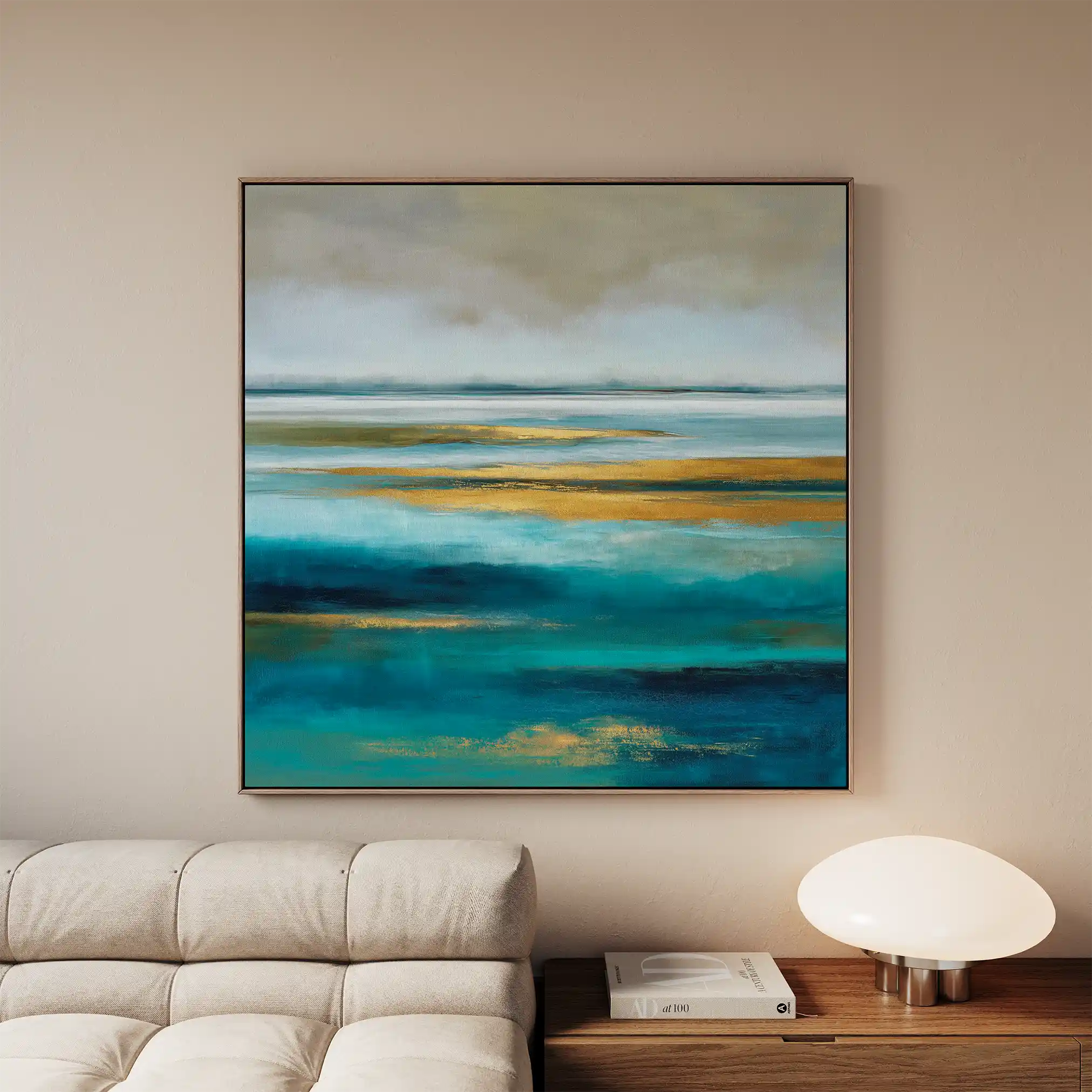 Abstract 737 Canvas Art 60 x 60 cm / Black