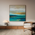 Abstract 737 Canvas Art 60 x 60 cm / Black
