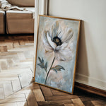 Floral 737 Canvas Art 18" x 24" / 45 x 60 cm / Black