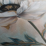Floral 737 Canvas Art 18" x 24" / 45 x 60 cm / Black
