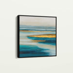 Abstract 738 Canvas Art 16" x 16" / 40 x 40 cm / Black