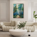 Floral 738 Canvas Art 18" x 24" / 45 x 60 cm / Black