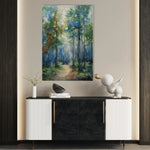 Floral 738 Canvas Art 60 x 40 cm / Black