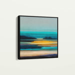 Abstract 739 Canvas Art 16" x 16" / 40 x 40 cm / Black