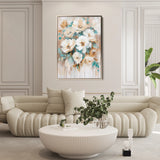 Floral 739 Canvas Art 18" x 24" / 45 x 60 cm / Black
