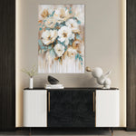 Floral 739 Canvas Art 18" x 24" / 45 x 60 cm / Black