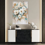 Floral 739 Canvas Art 60 x 40 cm / Black