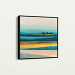 Abstract 740 Canvas Art 16" x 16" / 40 x 40 cm / Black