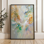 Floral 740 Canvas Art 18" x 24" / 45 x 60 cm / Black