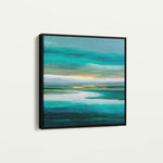 Abstract 741 Canvas Art 16" x 16" / 40 x 40 cm / Black