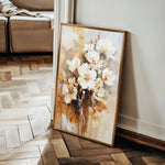 Floral 741 Canvas Art 18" x 24" / 45 x 60 cm / Black