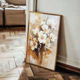 Floral 741 Canvas Art 18" x 24" / 45 x 60 cm / Black