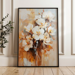 Floral 741 Canvas Art 60 x 40 cm / Black