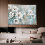 Floral 742 Canvas Art 18" x 24" / 45 x 60 cm / Black