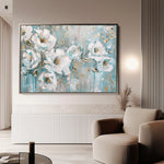 Floral 742 Canvas Art 18" x 24" / 45 x 60 cm / Black