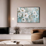 Floral 742 Canvas Art 18" x 24" / 45 x 60 cm / Black
