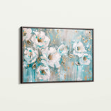 Floral 742 Canvas Art 18" x 24" / 45 x 60 cm / Black