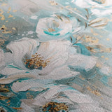 Floral 742 Canvas Art 18" x 24" / 45 x 60 cm / Black