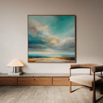Abstract 743 Canvas Art 60 x 60 cm / Black