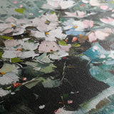 Floral 743 Canvas Art 18" x 24" / 45 x 60 cm / Black