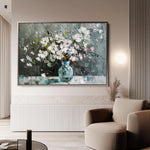 Floral 743 Canvas Art 60 x 40 cm / Black
