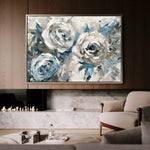 Floral 744 Canvas Art 18" x 24" / 45 x 60 cm / Black