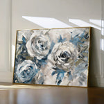 Floral 744 Canvas Art 18" x 24" / 45 x 60 cm / Black