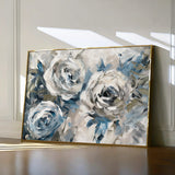 Floral 744 Canvas Art 18" x 24" / 45 x 60 cm / Black