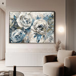 Floral 744 Canvas Art 18" x 24" / 45 x 60 cm / Black
