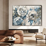 Floral 744 Canvas Art 18" x 24" / 45 x 60 cm / Black