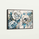 Floral 744 Canvas Art 18" x 24" / 45 x 60 cm / Black